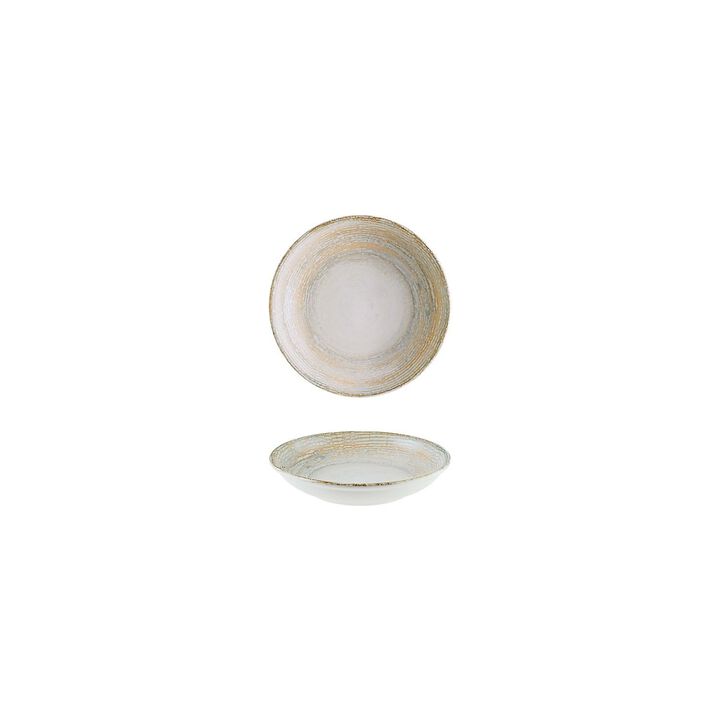 Patera dia.5.25" h:1.5" 7 oz. Round Decorated Porcelain Bowl (Set of 4)