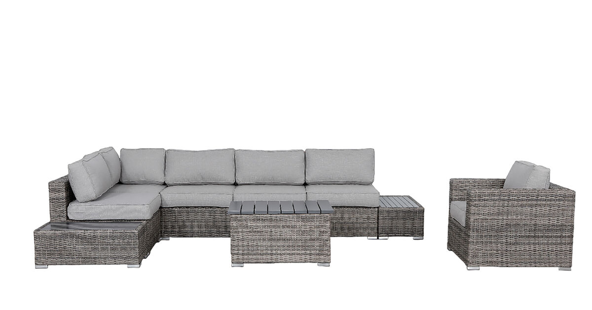 Living Source International Fully Assembled 6 - Person Seating Group with Cushions New