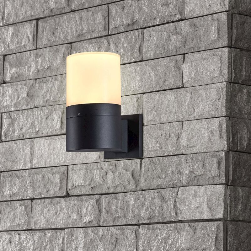 VONN Lighting Modern VOW1754BL 5-Watt Integrated LED Outdoor Wall Sconce in Matte Black