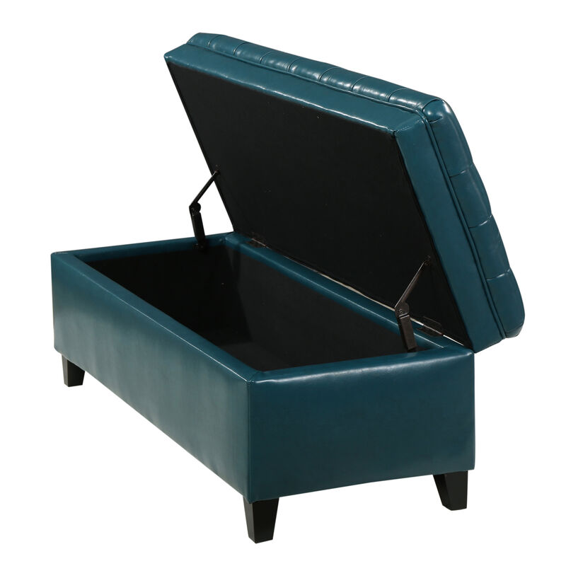 Merax PU Leather Storage Ottoman Bench