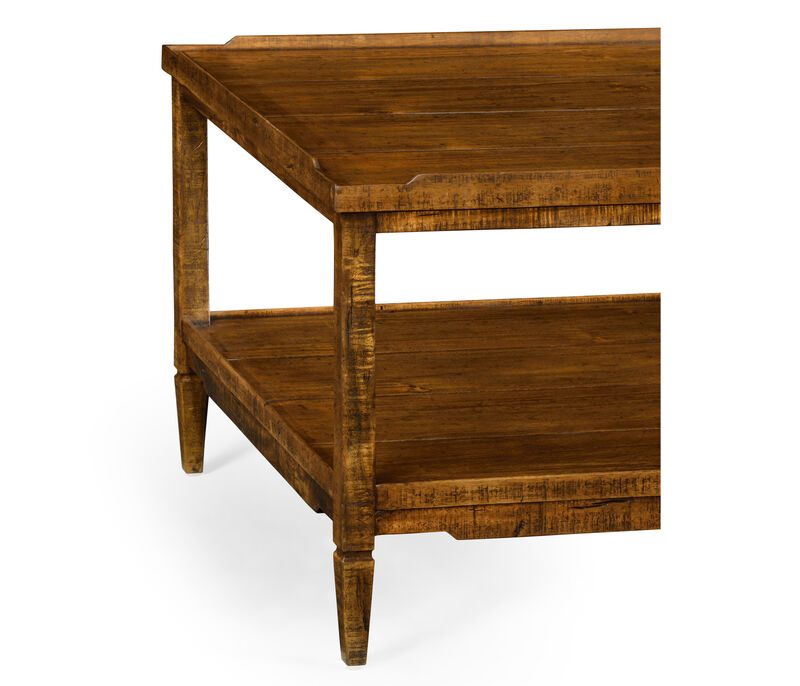 Country Walnut Cocktail Table
