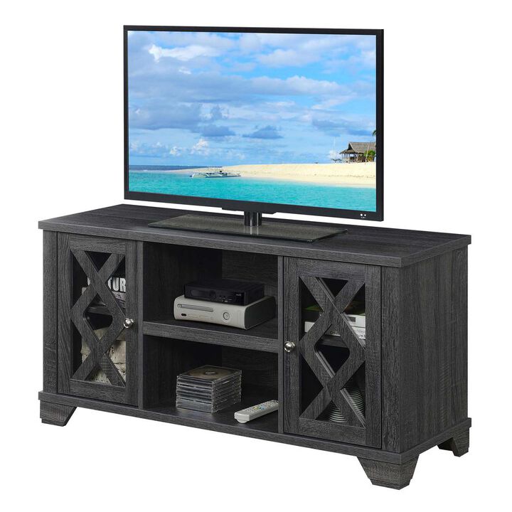 Convenience Concepts Gateway TV Stand with Storage Cabinets and Shelves, Weathered Gray