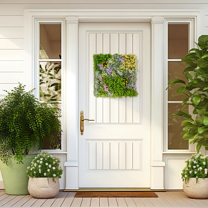 Hanging Succulent Planters with 10 Types of Mixed Faux Plants for Balcony and Home Decor