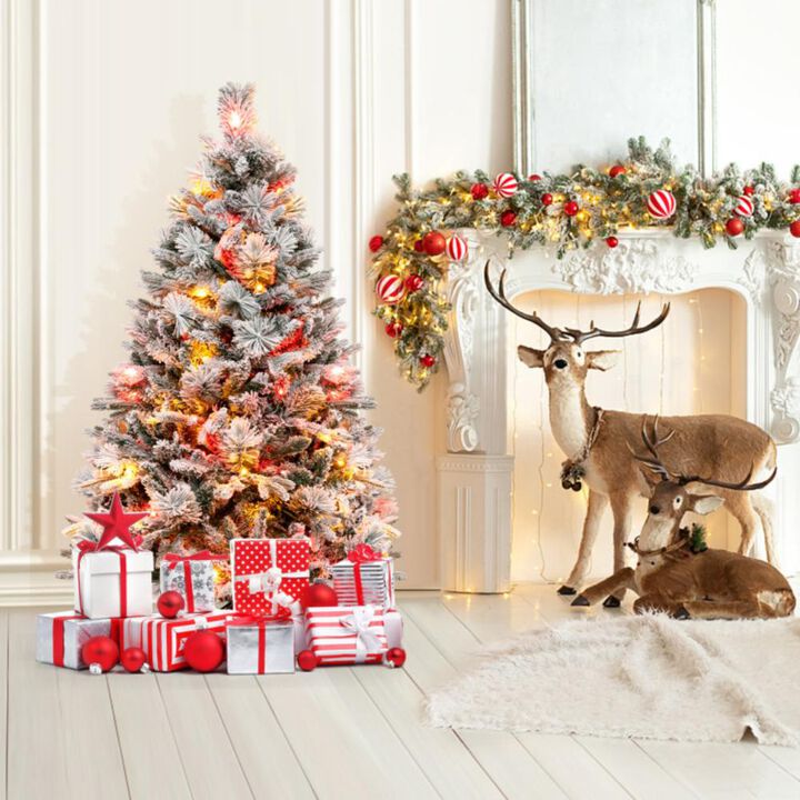 Artificial Xmas Tree with Pine Needles and LED Lights