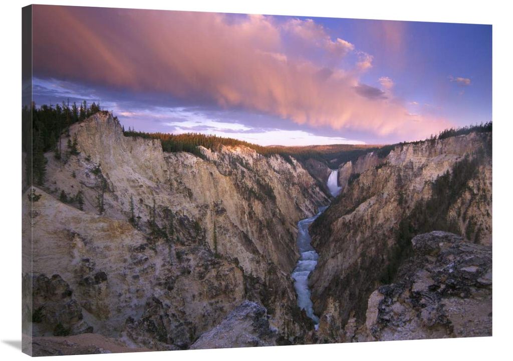 Lower Yellowstone Falls, Yellowstone National Park, Wyoming-Canvas Art-40x30