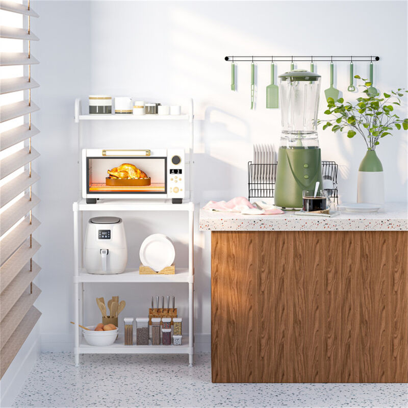 4-Layer Storage Shelf Versatile and Space-Saving Organizer for Kitchen and Dining