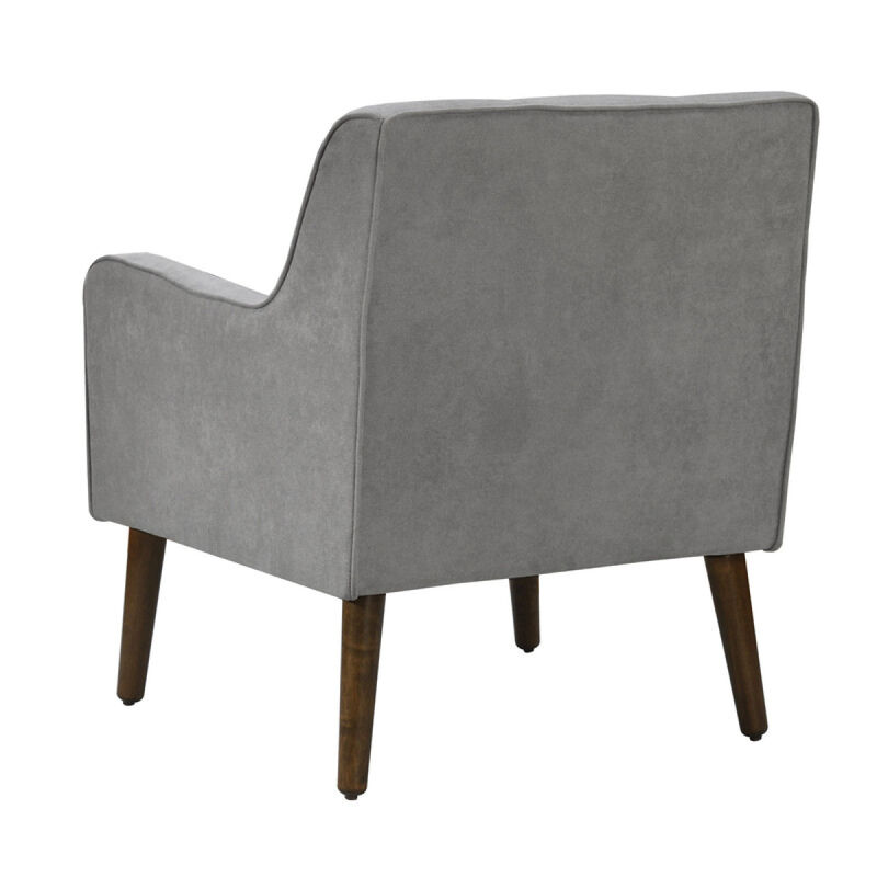 Ryder Mid Century Modern Steel Woven Fabric Tufted Armchair