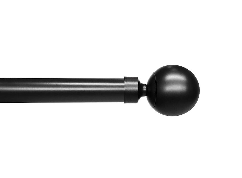 Linen Avenue Ball Double Window Curtain Rod Set