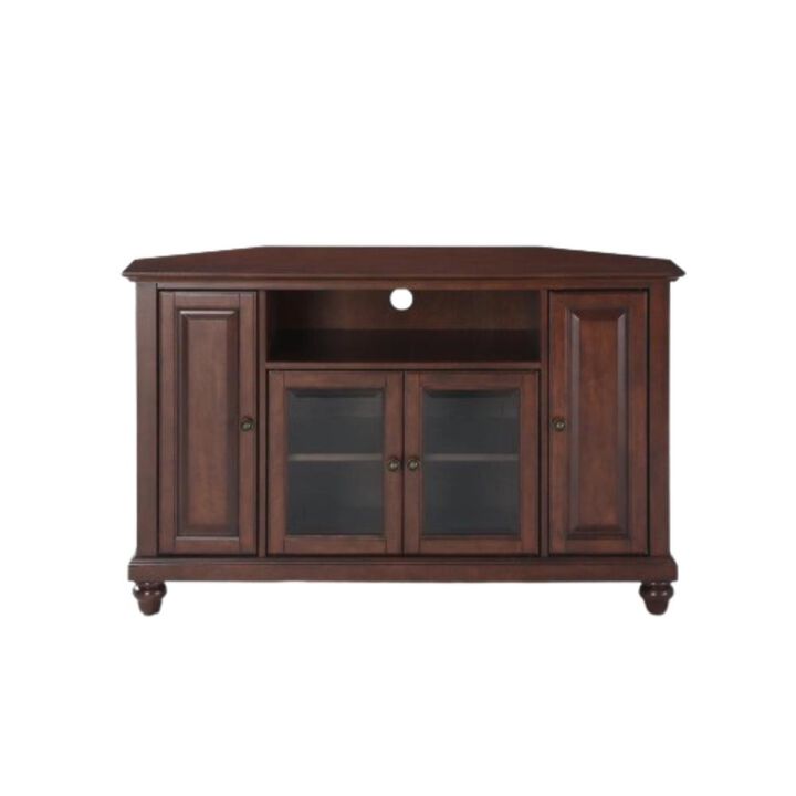 Cambridge 48" Corner Tv Stand Mahogany