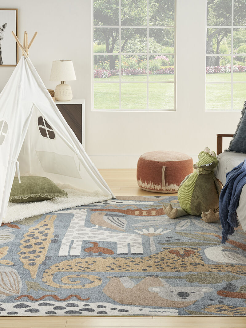 Astra Machine Washable ASW01 Multicolor 9' x 12' Rug