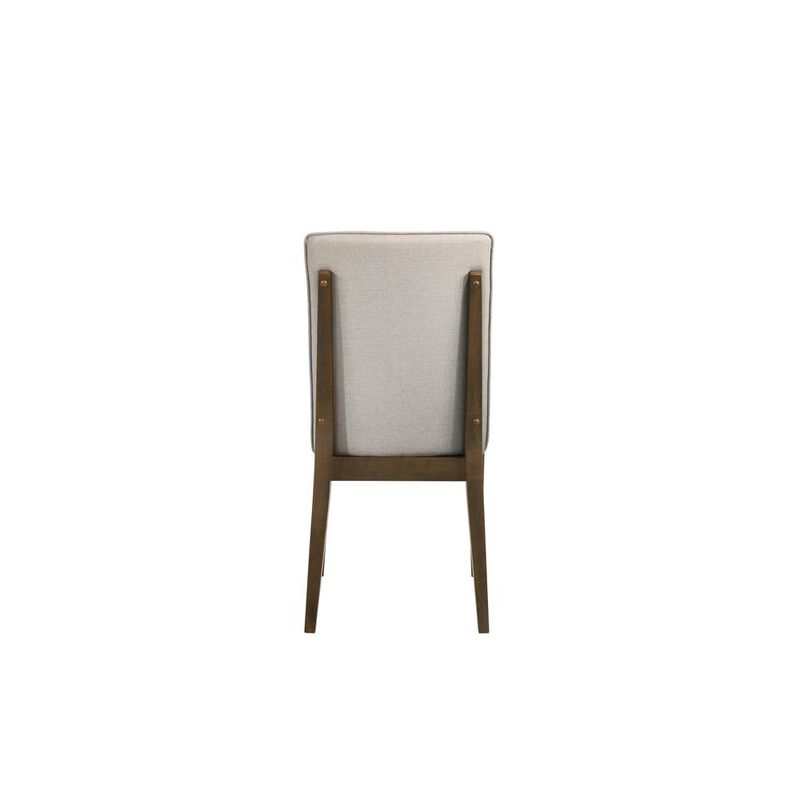 New Classic Furniture Maggie Dining Chair W/Natural Cushion-Walnut