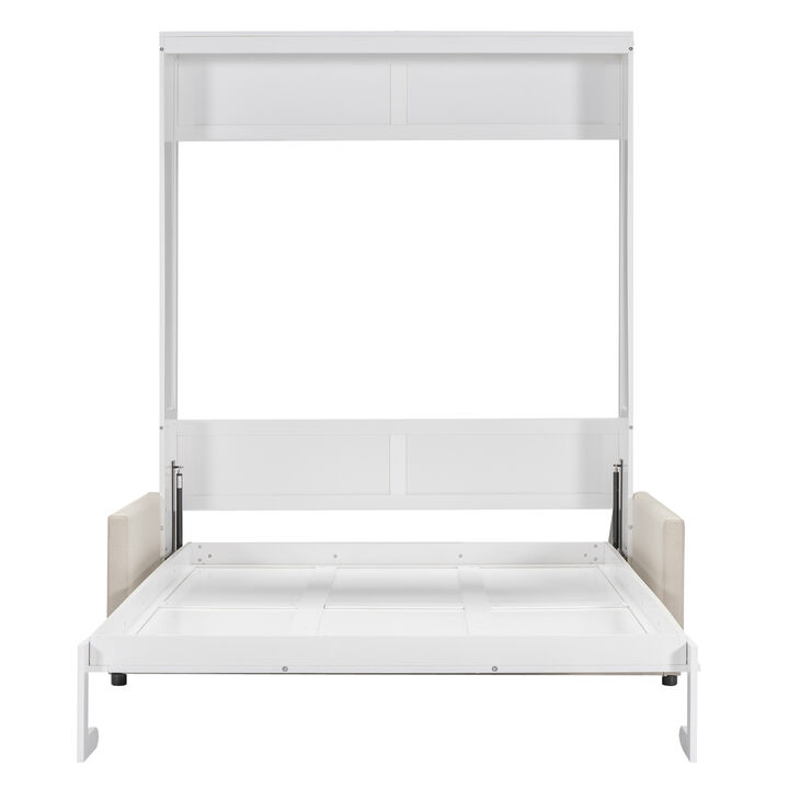 Merax Murphy Bed Cabinet Wall Bed with Cushion
