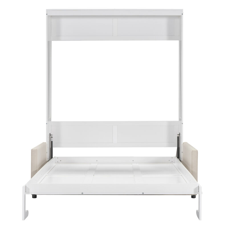 Merax Murphy Bed Cabinet Wall Bed with Cushion
