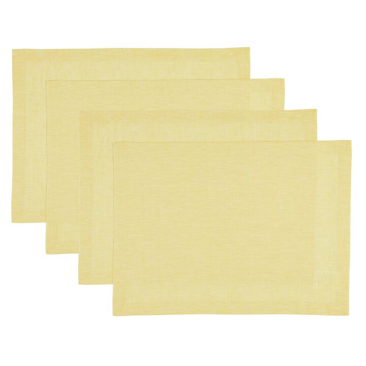 Solino Home 100% Pure Linen Placemats | Athena for Spring & Easter