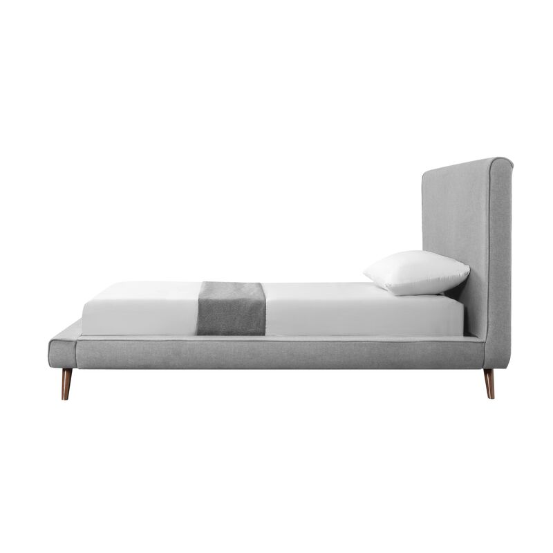 Loft Lyfe Eliezer Linen Upholstered Platform Bed