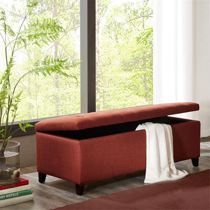 Gracie Mills Bianca Tufted Upholstered Storage Bench with Soft Close