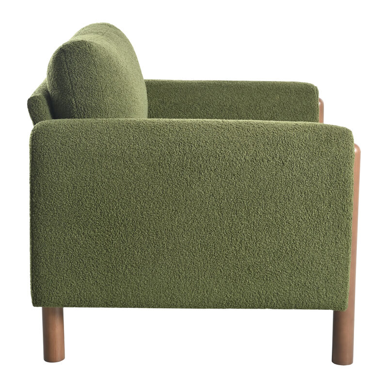 Merax Teddy Upholstered Single Sofa Accent Chair