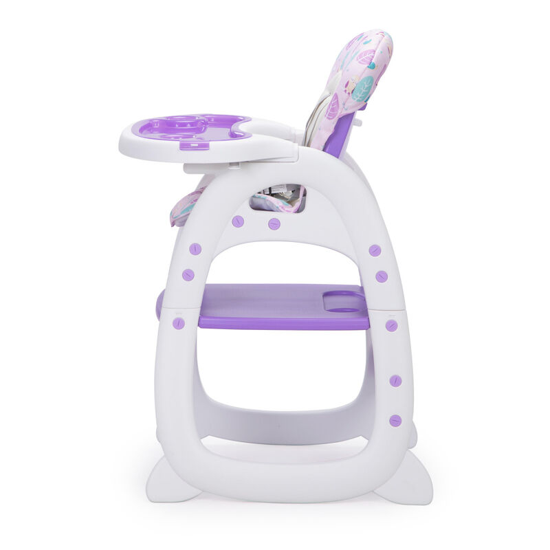 Convertible High Chair with Safety Belt and Feeding Tray