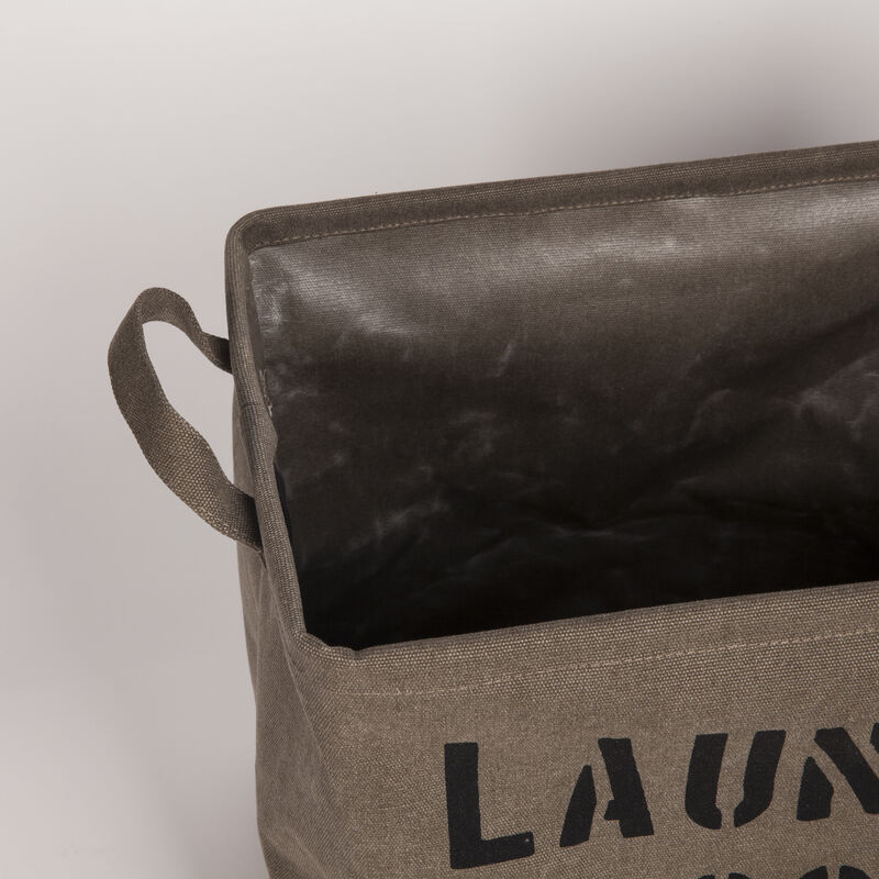 Collapsible Army Canvas Laundry Basket