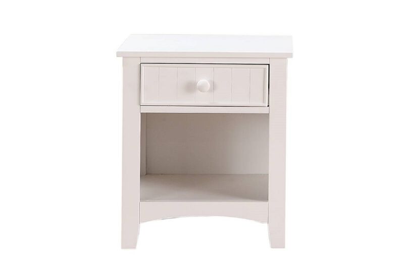 Streamdale Karine Wooden Nightstand With One Drawer In Finish