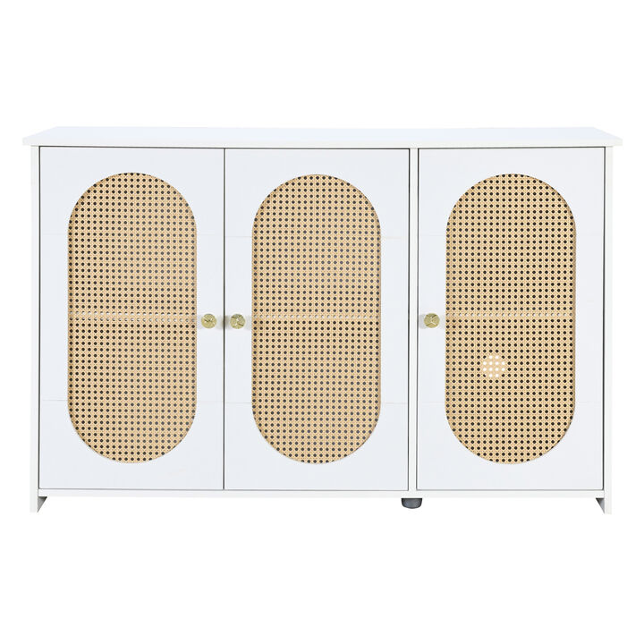 Merax Retro 3-Door Sideboard Storage Cabinet