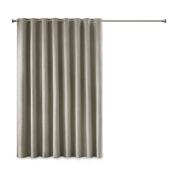 Gracie Mills Tamsin Printed Heathered Blackout Grommet Top Curtain Panel