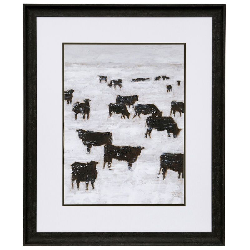 Winter Grazing II Framed Print
