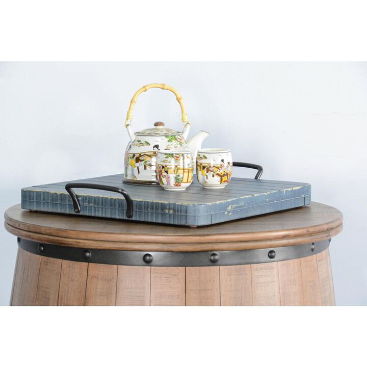Sunny Designs Ocean Blue Ottoman Tray