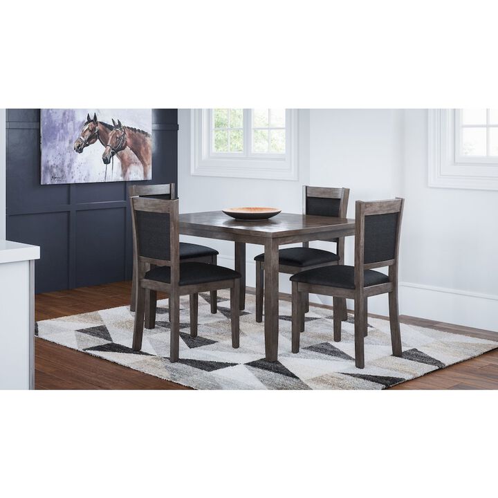 Jofran Greyson Heights 5 Pack Dining Set - Dining Table with 4 Chairs