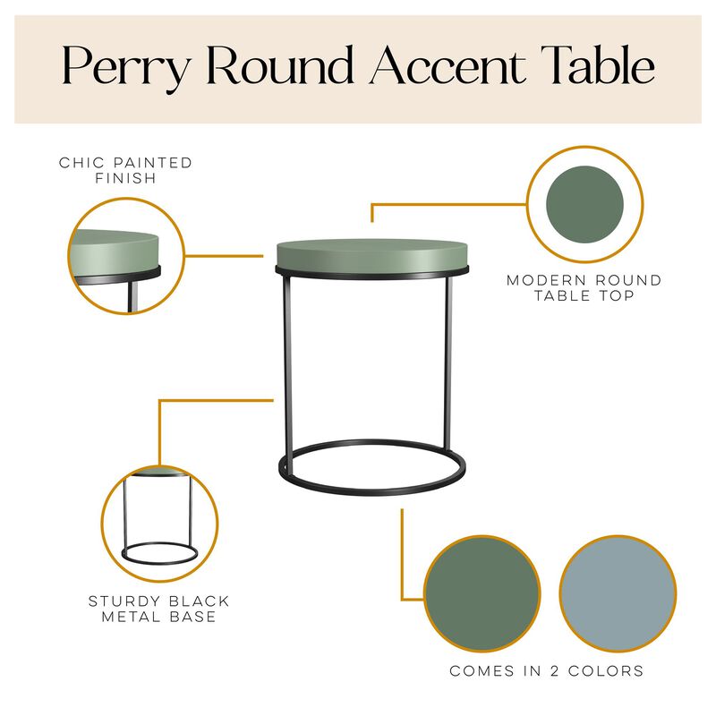 Perry Round Accent Table