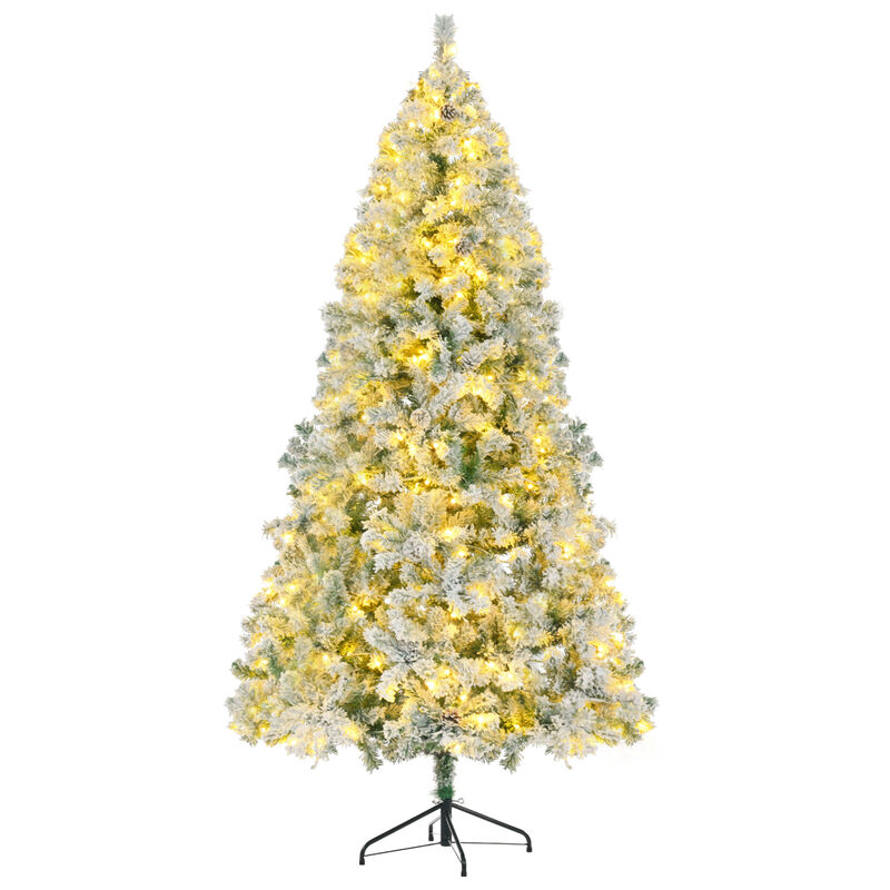 Snow-Flocked Christmas Tree Full & Lush Winter Wonderland Holiday Décor