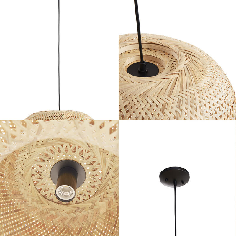 Astrid Bowl Shaped Bamboo Pendant