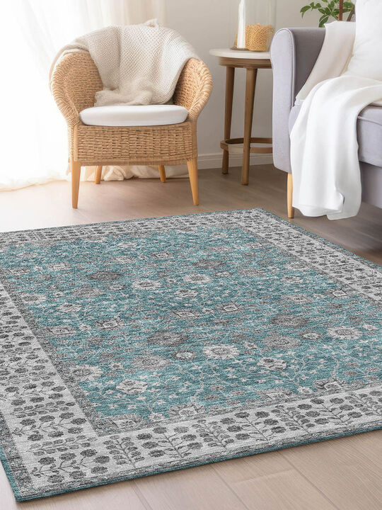 Hatay HY8 Teal 9' x 12' Rug