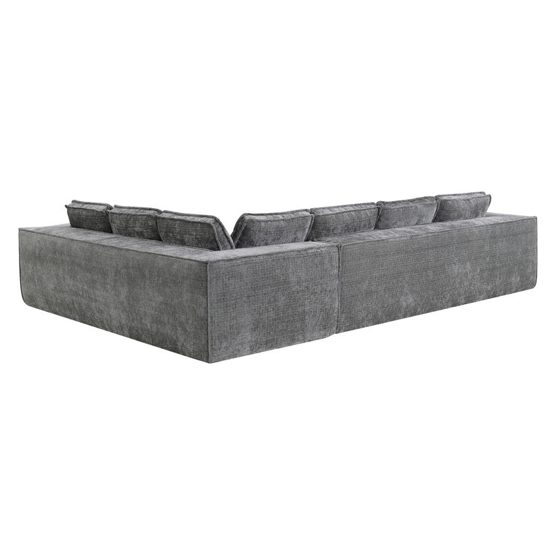 Merax Modern L-Shaped Cloud Sofa Set for Living Room