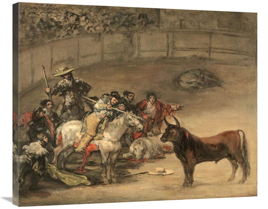 Bullfight, Suerte de Varas-Canvas Art-36x29.52