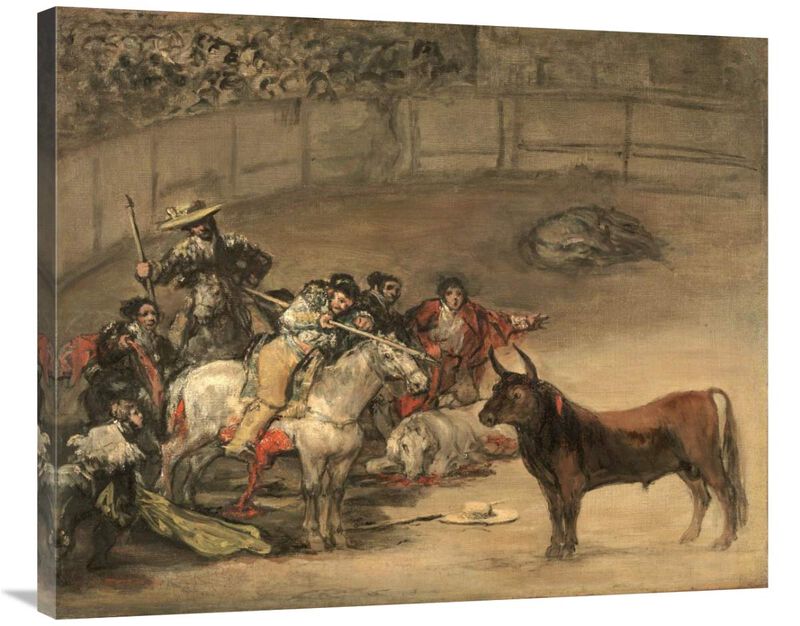 Bullfight, Suerte de Varas-Canvas Art-36x29.52