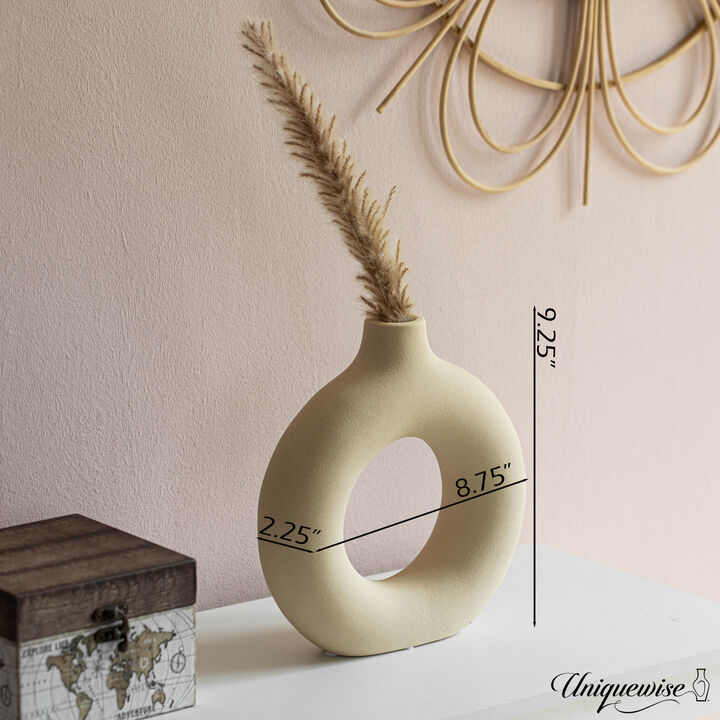 9-Inch Decorative Ceramic Table Vase