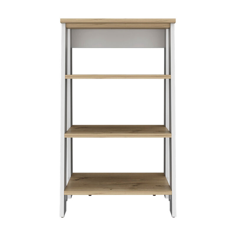 Linen Cabinet Jenne, Bathroom, Light Oak / White