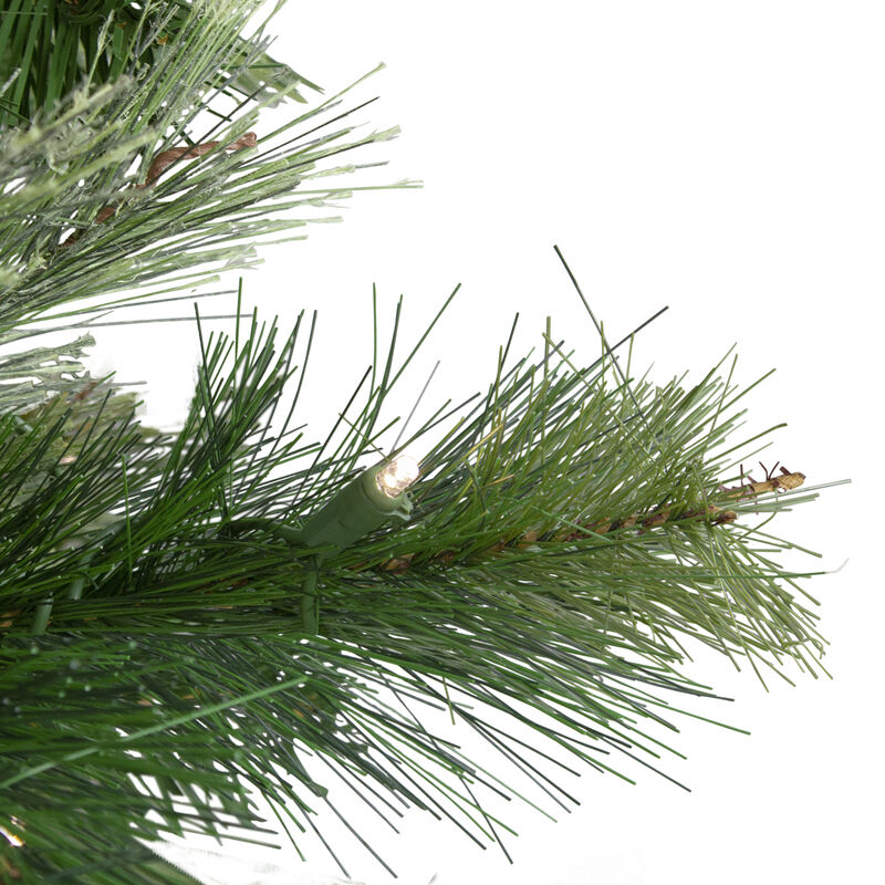 4.5' Pre-Lit Full Ashcroft Cashmere Pine Artificial Christmas Tree  Warm Clear LED Lights