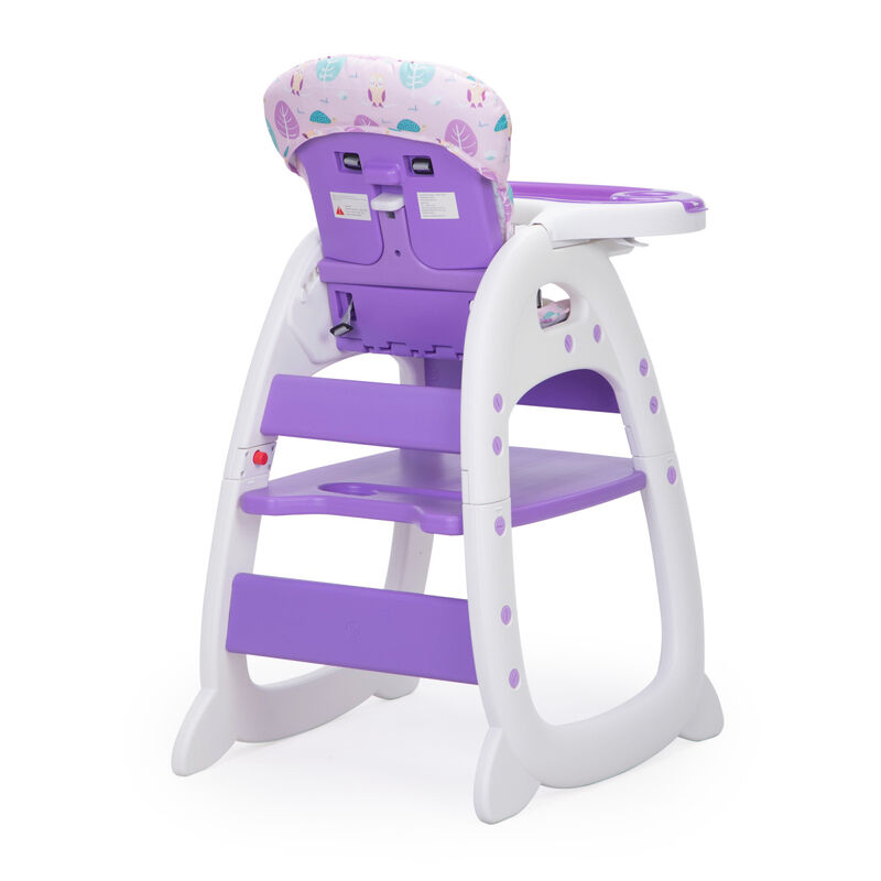 Convertible High Chair with Safety Belt and Feeding Tray