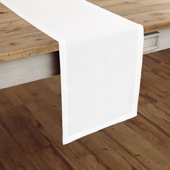 Solino Home 100% Pure Linen Table Runner | Fete for Valentine;s