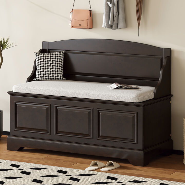 Merax Shoe Storage Bench with Removable Cushion
