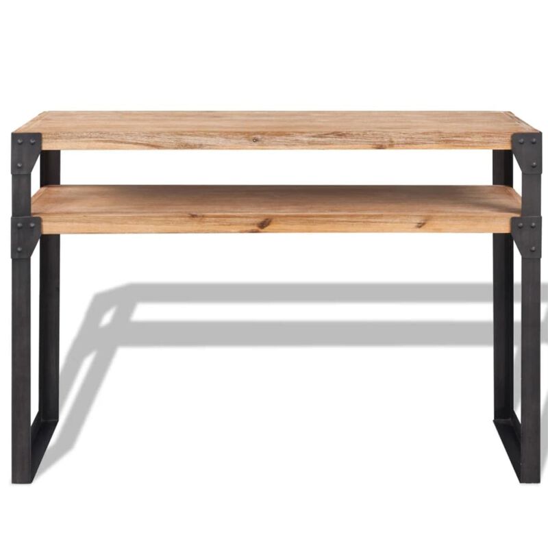 vidaXL Console Table Solid Acacia Wood 47.2"x15.7"x33.5"