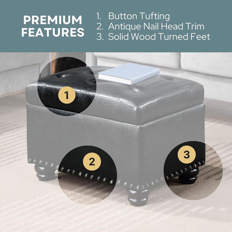 Convience Concept, Inc. 6th Avenue Storage Ottoman