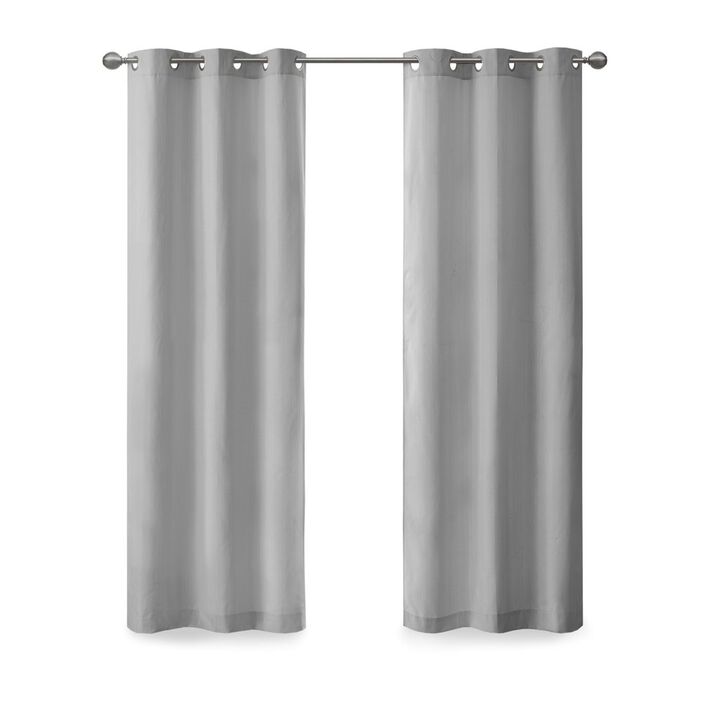 Gracie Mills Calyx Textured Room Darkening Curtain Panel Pair