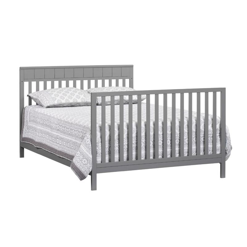 Oxford Baby Logan 4 In 1 Convertible Crib Dove Gray
