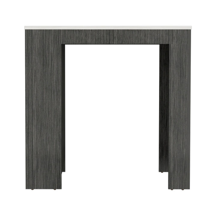 Kitchen Island Doyle, Kitchen, Smoky Oak / Ibiza Marble Color Finish