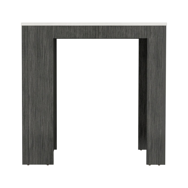Kitchen Island Doyle, Kitchen, Smoky Oak / Ibiza Marble Color Finish