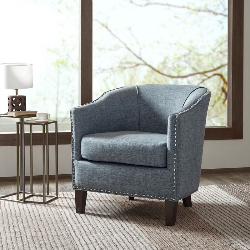 Gracie Mills Landon Contemporary Barrel Arm Chair