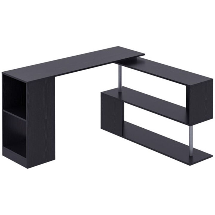 Modern L-Shaped Computer Desk for Home Office and Gaming